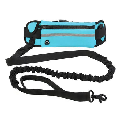 Hands Free Dog Leash for Running Walking Waist Bag