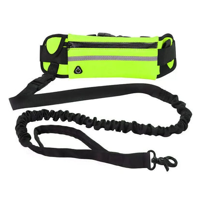 Hands Free Dog Leash for Running Walking Waist Bag