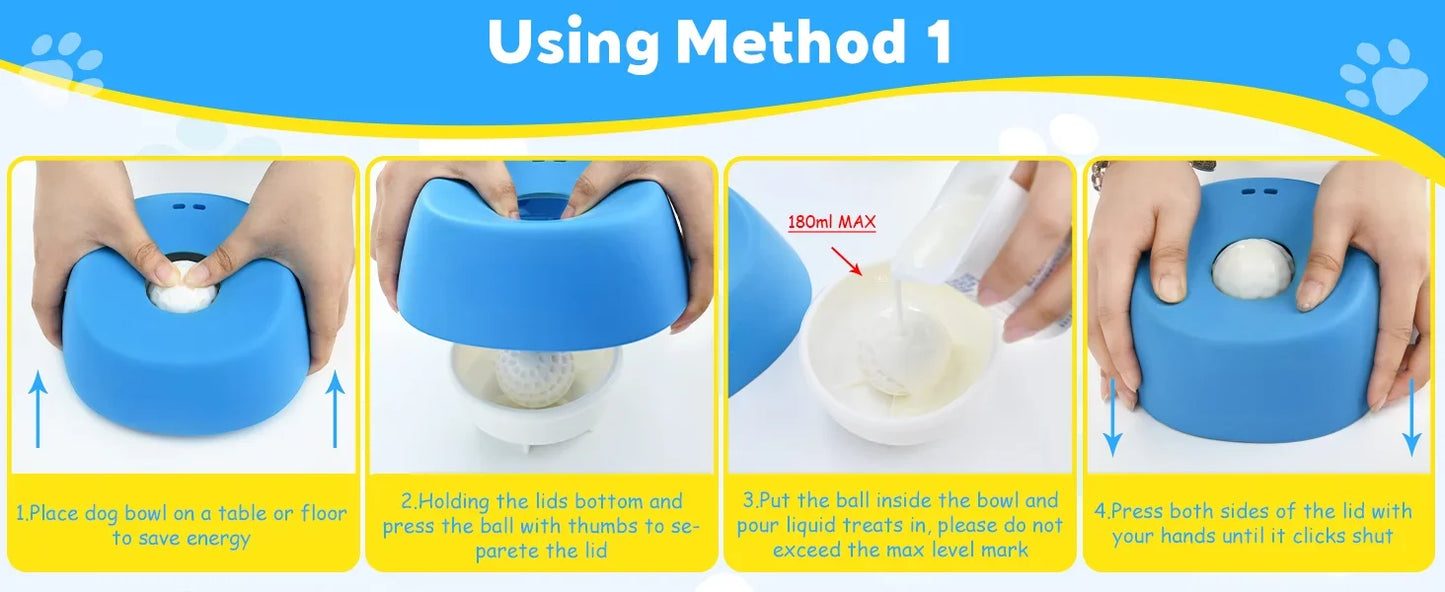 Anti-Choking Slow Feeder Dog Bowl
